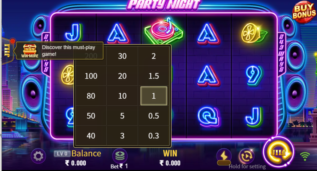 Daman App: Spin & Win Big on JILI’s Party Night!插图5 Daman App JILI game promotional image